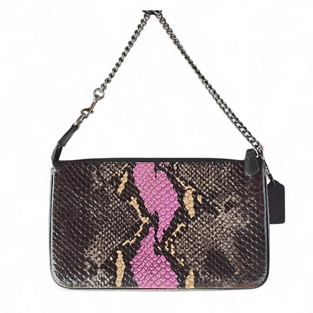 Coach Python Embossed Leather Bag - image 3